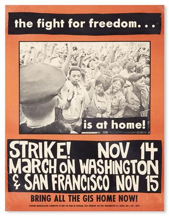 (CIVIL RIGHTS.) Group of three protest posters.